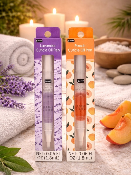 Other - Lavender & Peach Cuticle Oil Pen Set Nail Growth & Hydration Duo 💅✨